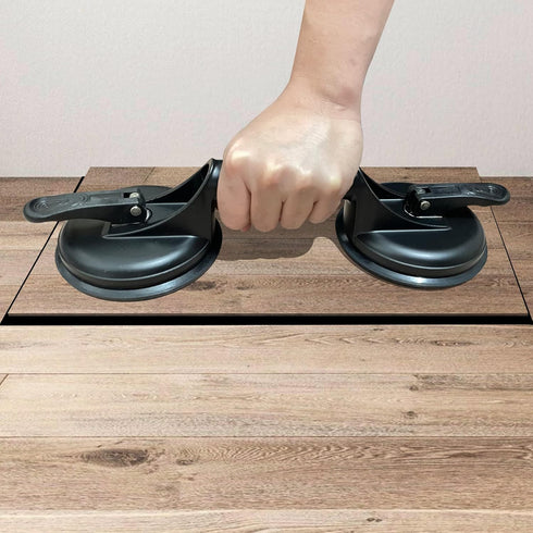 FCHO Floor Gap Fixer Tool for Laminate Floor Gap Repair Include Suction Cup and Mallet (Can't use on scraped surface floor)...