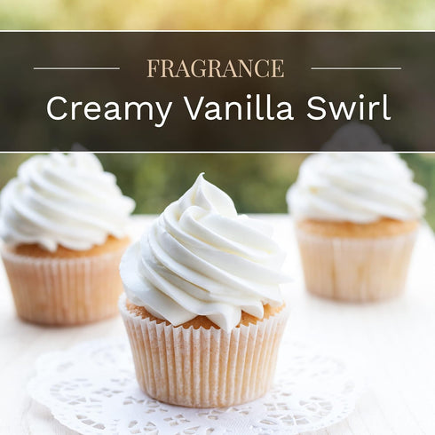 Candle-lite Scented Candles, Creamy Vanilla Swirl Fragrance, One 18 oz. Single-Wick Aromatherapy Candle with 110 Hours of Burn Time, Off-White Col...