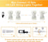 JMEXSUSS 2 Pack 100 LED Warm White Christmas Lights Outdoor, Connectable 33ft Warm White String Lights Indoor Plug in, 8 Modes Christmas String Li...