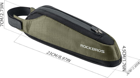 ROCKBROS Bike Top Tube Bag Bike Frame Bag Bike Triangle Bag Small Aerodynamic Bag for Triathlon and Gravel Bikes...