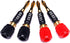CNCESS CESS-061 Spade Fork Binding Post to Banana Plugs Amp Speaker Adapter, 4 Pack...