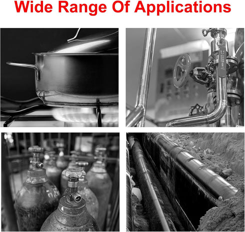 Portable Gas Leak Detector for Natural Gas, LNG, LPG with Audible, Visual and Vibration Alarm, Real-time Gas Concentration Display, Combustible Ga...