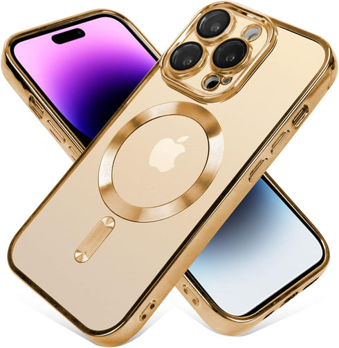 OOK Phone Case Made for iPhone 14 Pro Max with Camera Lens Protector (Compatible with MagSafe) Anti-Scratch Shockproof Electroplated Slim Phone Co...