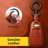 Tukellen for Audi Key Fob Cover Genuine Leather with Keychain,Leather Key Case Protector Compatible Audi A4 Q7 Q5 TT A3 A6 SQ5 R8 S5 Smart Key-Bro...