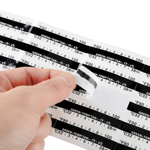 40 Pieces Temperature Strips Urine Testing Adhesive Temperature Strips 90 to 100 Fahrenheit Degree Temperature Sticker Sticky Thermometer Strips f...