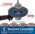 BOSCH FDX2750080 1-Piece 5 In. X-LOCK Flap Disc 80 Grit Compatible with 7/8 In. Arbor Type 27 for Applications in Metal Blending and Grinding...