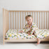 Mini Crib Sheet with Garden Flower Pattern - 100% Organic Cotton Pack n Play Fitted Sheet - Premium Pack n Play Sheets - Compatible as Graco Pack ...