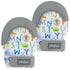 Silicone Infant Teething Mitten Teether Glove Mitt Toy - ABC 2pk...