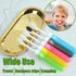 WSSROGY 10 Pack Travel Toothbrush Bulk Folding Toothbrush with Toothbrush Box Potable Travel Toothbrush for Travel Camping Home...