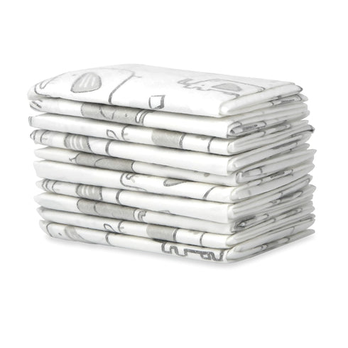 Dr. Talbot's Disposable Changing Pads, Absorbent Travel Diaper, Gray Elephant Print...