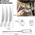 18-1/2 Inch Grill One-Touch Cleaning System Kit Compatible with Weber Kettle Grill 7443 90719 - Grill Parts Replacement for Weber Charcoal Grill 3...