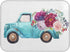 ALAZA Blue Trolley Truck Purple Rose Flower Dish Drying Mat for Kitchen Ccounter Absorbent Microfiber Small Drying Pad Dish mats for Kitchen Count...