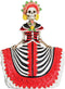 Dod Red Senorita Mexican Traditional Skeleton Sculpture...
