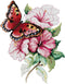 Awesocrafts Cross Stitch Kit, Butterfly Love Flower, Easy Patterns Cross Stitching Embroidery Supplies, Christmas, Stamped or Counted...