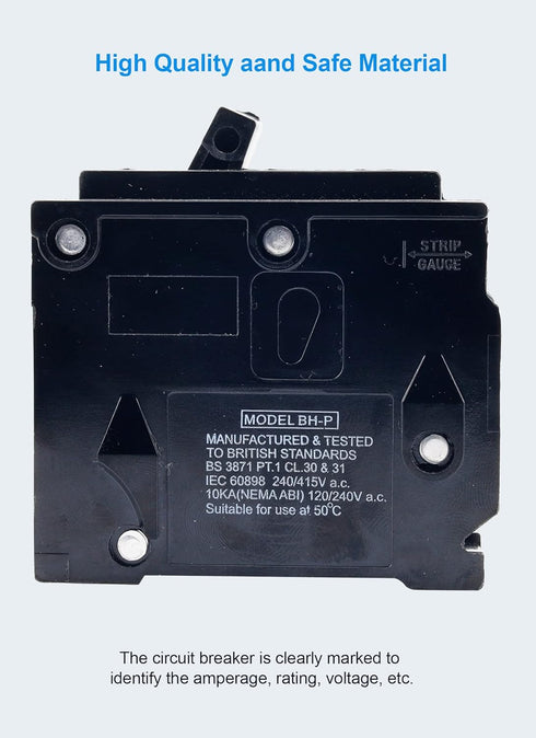 ?????? ?????????????? 25 Amp 2 Pole Type QP Circuit Breaker Plug-in Mount Standard MCB Thermal Magnetic Protection, 10KA 120/240V, Compatible with...