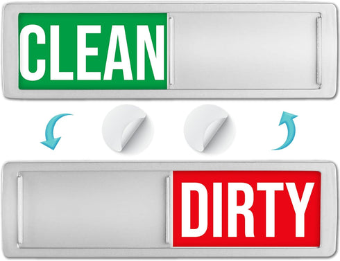 Clean/Dirty Dishwasher Magnet, Dishwasher Magnet Clean Dirty Sign, Clean and Dirty Magnetic Dish Signs for Home & Kitchen, Perfect New Home Access...