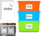 160 Pcs Removable Labels for Storage Bins - 6 X 4 inch, Tear Resistant & No Residue, Matte White Blank Box Labels for Home, School & Business Orga...