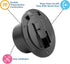 RV 5-inch Round Electric Cable Hatch for 30 and 50 Amp Cords (Black)...
