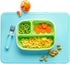 Munchkin® Spotless™ Silicone Placemats for Kids, 2 Pack, Blue/Green...