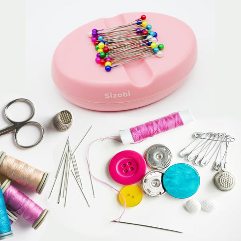 Sizobi Magnetic Pin Holder, Magnetic Pin Cushions for Sewing, Sewing Supplies, Needle Magnetic Quilting Pins Holder Organizer, Bobby Pin Holder, P...