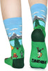 Funny Socks Gift for Men, I'd Rather Be Hiking Golfing Fishing Camping Skiing Gaming Novelty Socks...