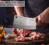 Kitory Meat Cleaver 7'' Heavy Duty Chopper Butcher Knife Bone Cutter Chinese Kitchen Chef’s Chopping Knife for Meat, Bone- Full Tang 7CR17MOV High...