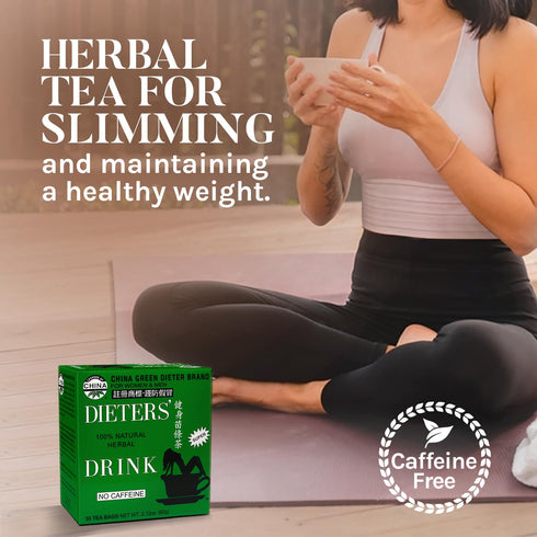 China Green Dieters Tea?by Uncle Lee - Detox Tea with Senna Laxative, Constipation Relief for Adults, Supports A Healthy Weight, Caffeine-Free Her...