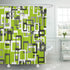 Shower Curtain Modern Lime Green Black Gray White 72"x72" Home Decor Waterproof Bath Bathroom Curtain Set with Hooks...