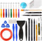 Kaisi 32 in 1 Professional Electronics Screen Opening Pry Tool Repair Kit with Steel and Carbon Fiber Nylon Spudgers, Double Side Adhesive Tape an...