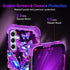 Miqala for Galaxy A55 5G/A35 5G Case,Glow in The Dark Three Layer Heavy Duty Shockproof Full Protection Hard Plastic Bumper+Soft Silicone Protecti...