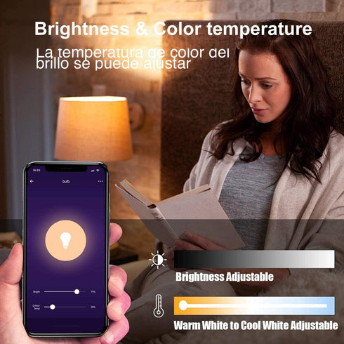 OHLUX GU24 Smart Light Bulbs Compatible with Alexa, 10W 900LM Super Bright, RGBCW Color Changing GU24 LED Bulb, 120V 100W Halogen Replacement, 2Pa...
