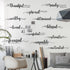 Epakh 2 Sheets Motivational Wall Stickers Decor Black Inspirational Wall Decal Art Inspirational Quote Stickers Vinyl Positive Wallpaper for Livin...