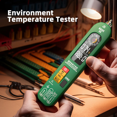 BSIDE Smart Digital Multimeter Rechargeable Electrical Voltage Tester, Voltage Leakage and Environment Temperature Test, Measures Capacitance Diod...