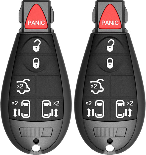 VOFONO Keyless Entry Remote Key Fob Compatible with 08-16 Chrysler Town and Country 08-14 Dodge Grand Caravan 11-14 Dodge Durango Replacement for ...