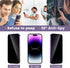 2 Pack Privacy Screen Protector 6.1 Inch Display for iPhone 14 Pro + 2 Pack Camera Lens Protector, Sensor Protection, Dynamic Island Compatible, S...