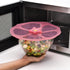 Charles Viancin - Hibiscus Silicone Lid for Food Storage and Cooking - 8''/20cm - Airtight Seal on Any Smooth Rim Surface - BPA-Free - Oven, Micro...