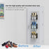 Wall Mounted Shoes Rack 3Pack/Can Store 6Pairs Sneakers and 6Pairs Slide Sandal,with Sticky Hanging Mounts, Shoes Holder Storage Organizer Shelf,D...