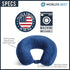Wolf Essentials Adult Cozy Soft Microfiber Neck Pillow for Travel – Compact, Machine Washable - Perfect for Airplane, Car, or Home Use - Filled an...
