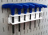 Wall Control Pegboard Screwdriver Holder Bracket Slotted Metal Pegboard Accessory Pegboard and Slotted Tool Board – White...