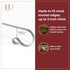 Haute Decor The Original MantleClip Stocking Holder, 4 Pack (Silver) Hang Christmas Stockings, Lights, Garland securely from Fireplace mantels and...