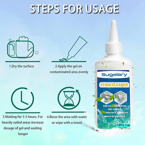 Sugelary Home Remover Gel, Household Washing Machine Cleaner for Washing Machine, Refrigerator Strips, Grout Cleaner Best for Home Sink, Kitchen, ...