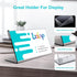 Acrylic Desk Nameplate Holder, 12PC L-Shaped Sign Stand for Table Display, Clear Business Cards Holder Custom Name Plate Holder for Office Busines...