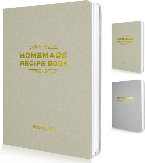 The Perfect Recipe Notebook To Write In Your Own Recipes - Aesthetic Blank Recipe Book with Waterproof Cover - Simplified Blank Cookbook to Organi...