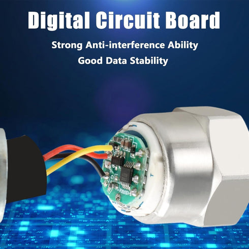150 PSI Pressure Transducer Sensor with Connector Harness, 1/8"NPT Thread Stainless Steel Pressure Transmitter for Oil Fuel Water Air...