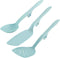 Rachael Ray Tools and Gadgets Spoon, Slotted and Solid Turners Set/ Cooking Utensils - 3 Piece, Light Blue...