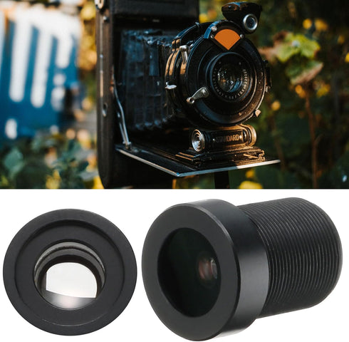 uxcell 6mm CCTV Camera Lens 5MP F2.0 FPV Wide Angle Security Camera Lens M12 Threaded Dia for IP Camera Panoramic, Black 2Pcs...