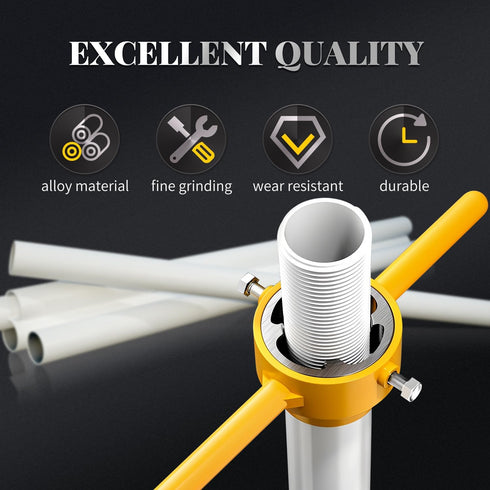 Tap and Die Set, Hosrnovo 6 PCS PVC Pipe Threader Plumbing Tool Kit with 3 Dies 1/2”, 3/4" and 1” for Home...