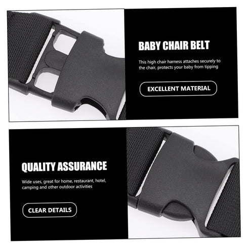 3pcs Baby Safety Belt Baby Chair Harness Belt Baby High Chair Belt Baby High Chair Straps Baby Chair Belt Kids Belt Sashes Baby Feeding Chair Belt...