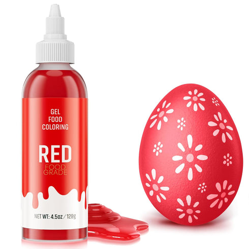 Food Coloring Gel for Baking, 128g Cake Food Coloring Cherrysea Vibrant Gel Food Dye for Easter Egg,Icing, Fondant, Macaron, Frosting, Cookie, Glu...