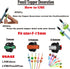 YEALQU 45PCS Random Different Pencil Topper Decoations Cute PVC Pencil Toppes Lovely Black Clip Pencil Decoration Accessories for Pupil/Junior Stu...